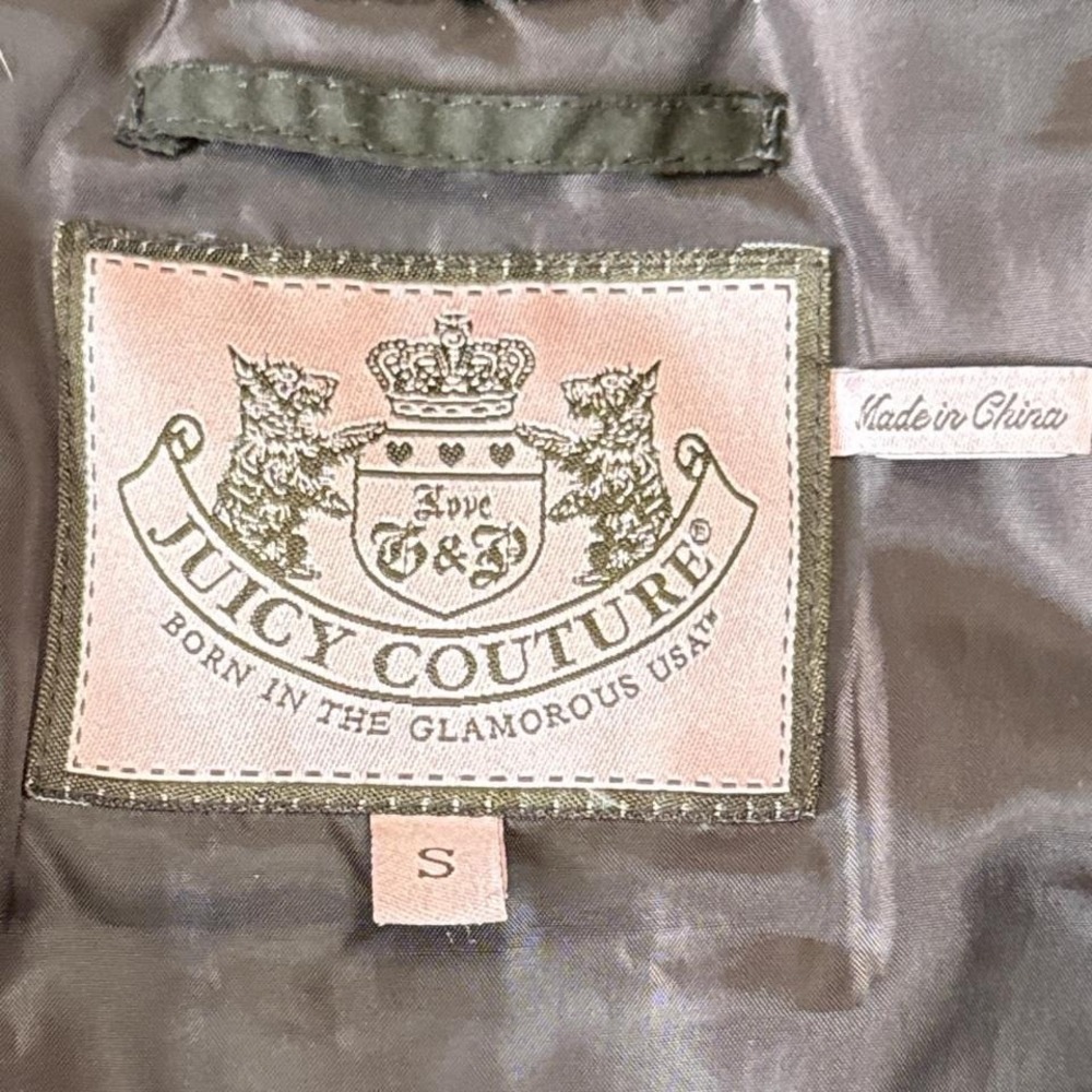 Juicy Couture Fur-Lined Full-Zip Bomber Jacket Women's Small Streetwear - Picture 4 of 7